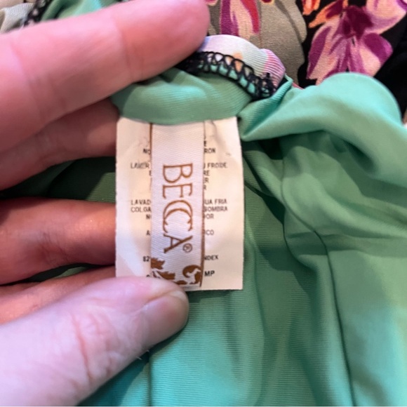 BECCA Spring Fling Floral Cut Out One Piece Swimsuit - Picture 9 of 10